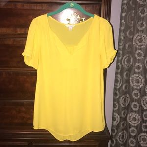 SUNSHINE yellow blouse!!